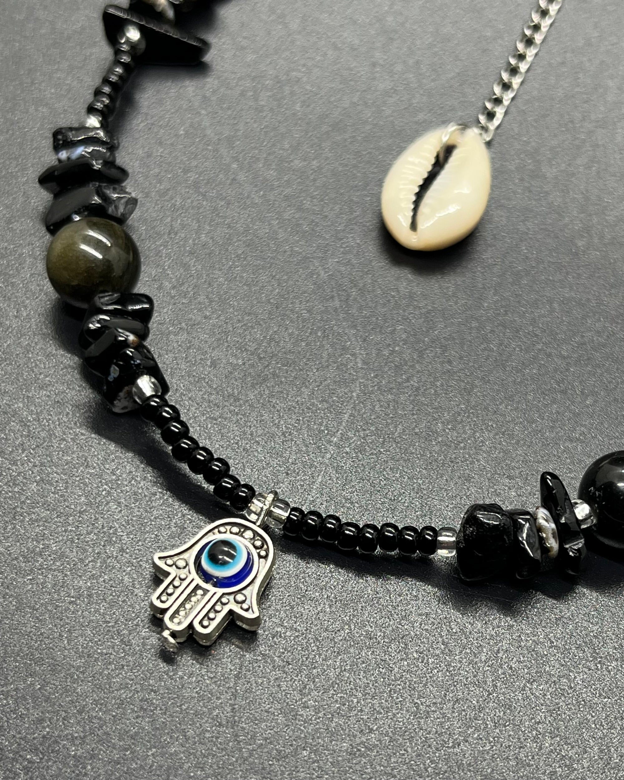 Obsidian x Onyx Evil Eye Choker