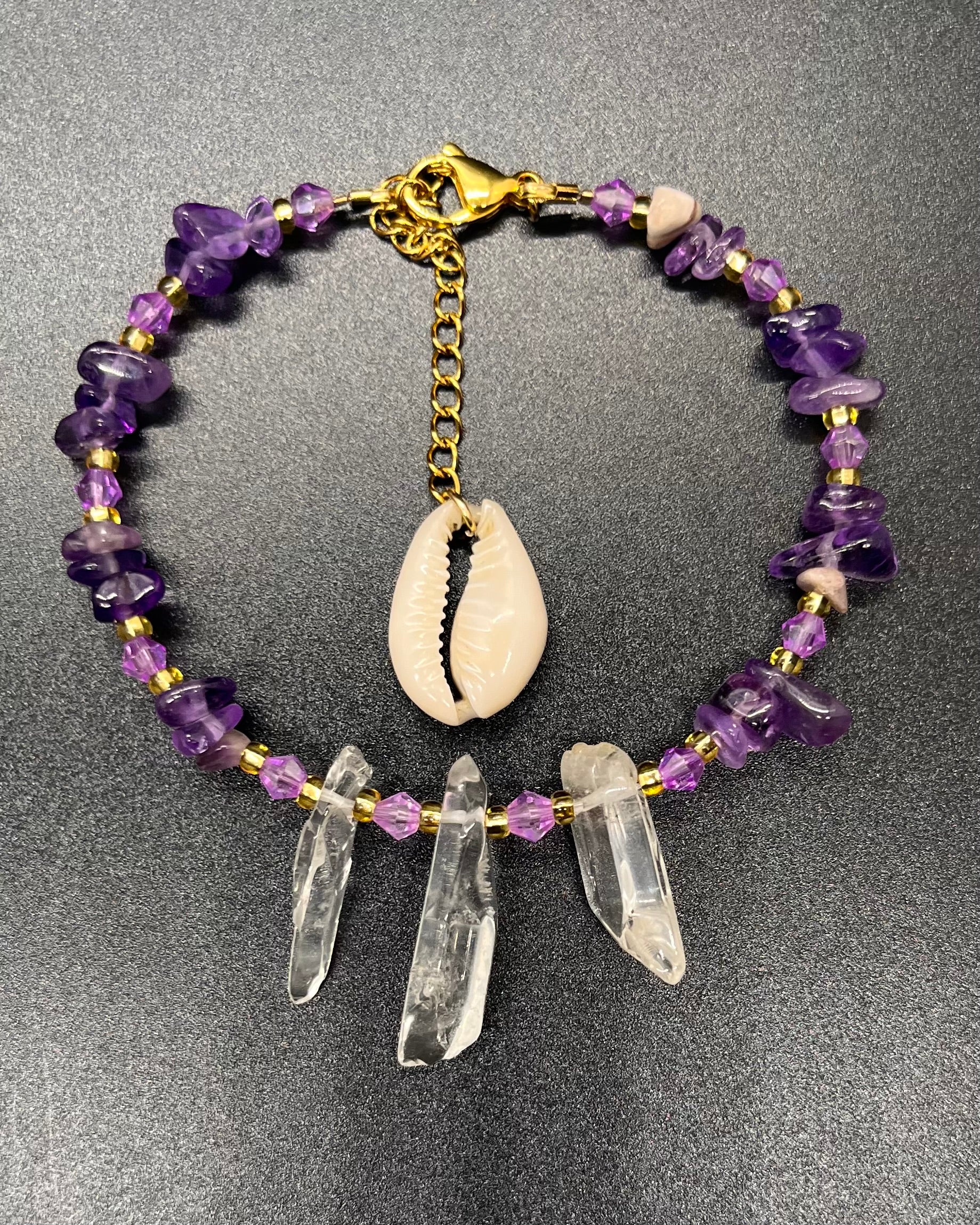 Amethyst Anklet