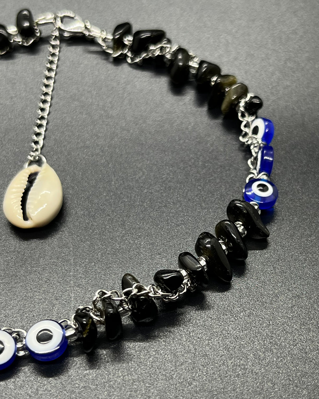 Obsidian Evil Eye Choker