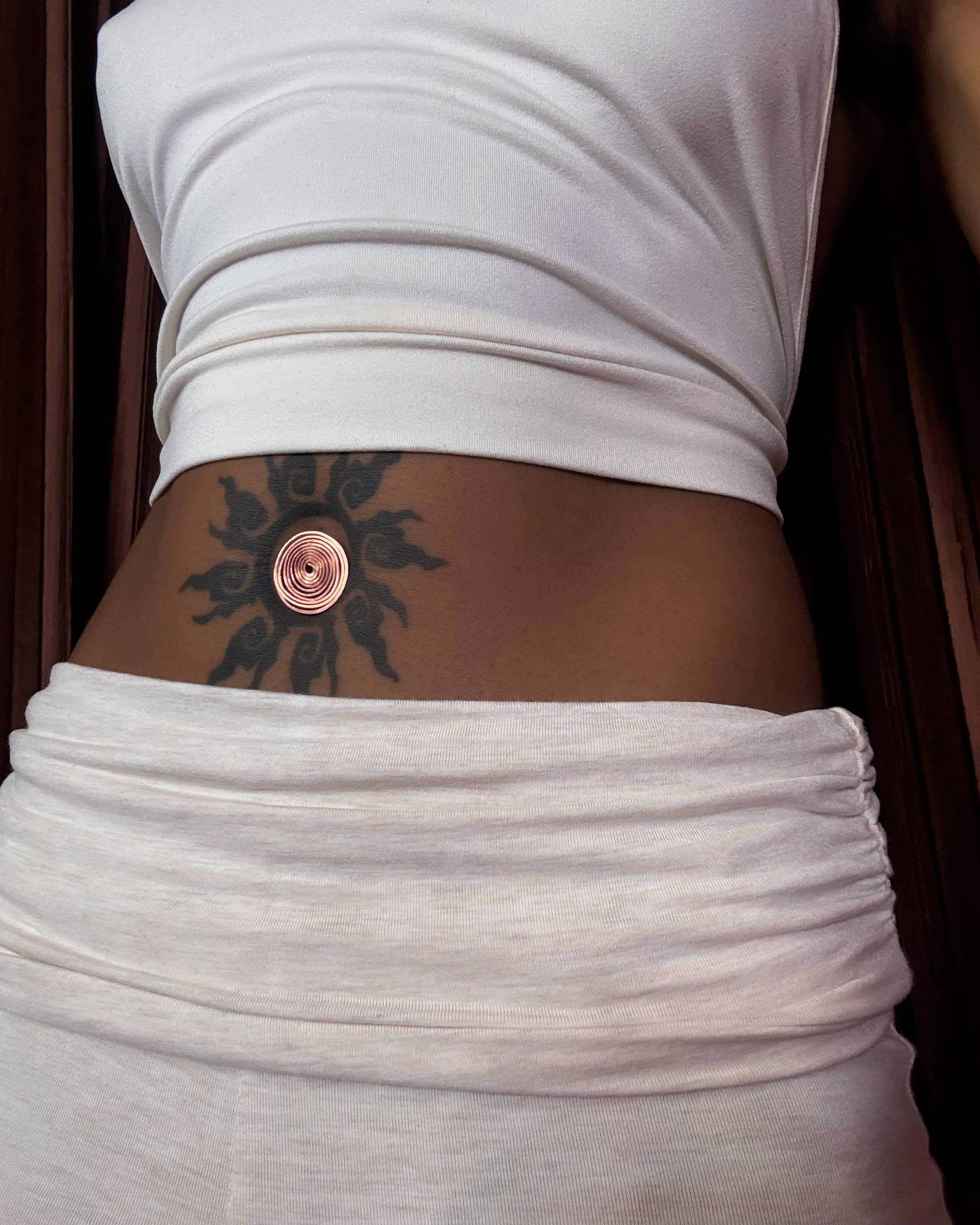Spiral Copper Belly Ring