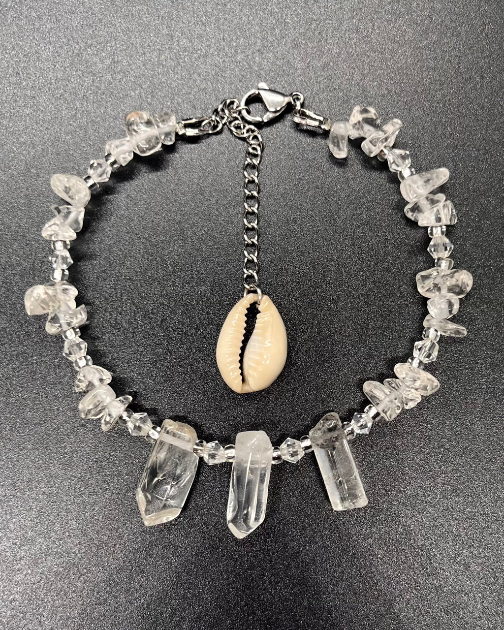Clear Quartz Anklet