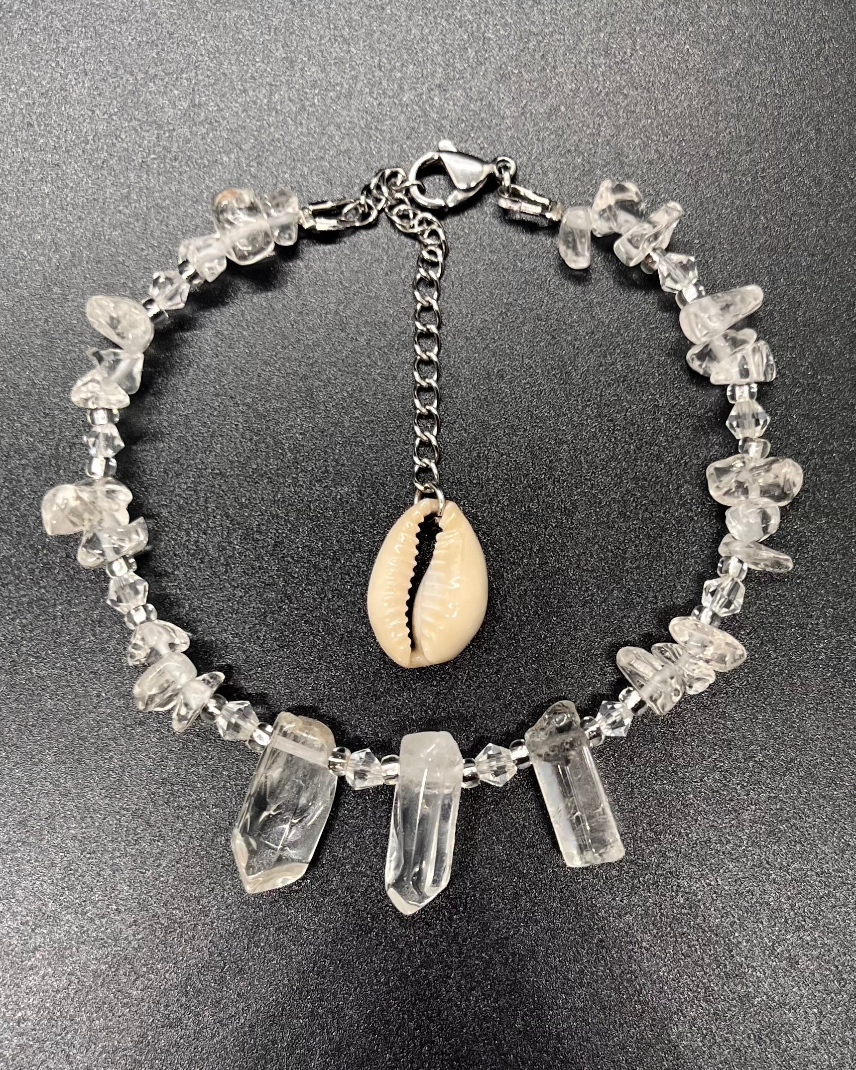 Clear Quartz Anklet