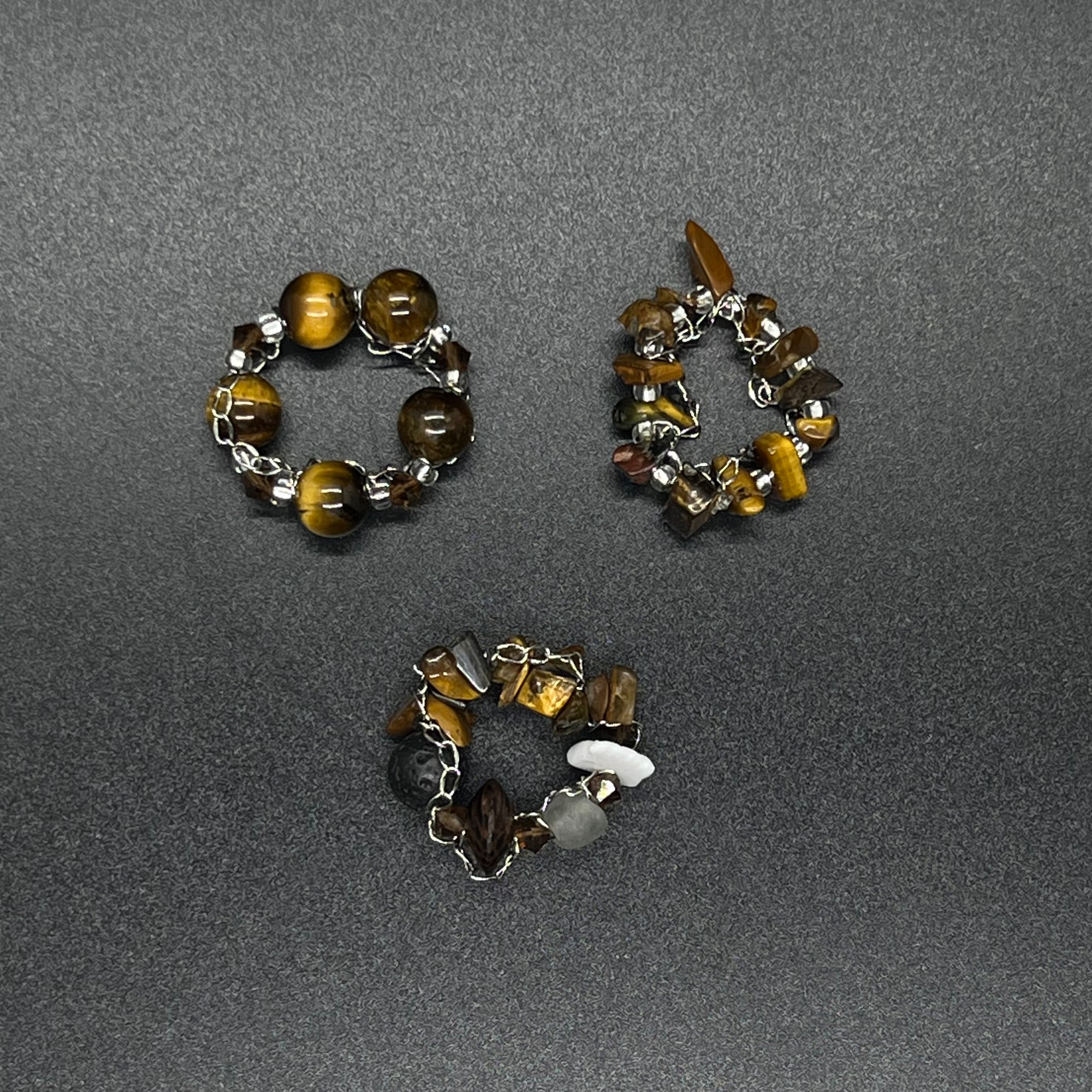 Tiger's Eye 3pc Ring Set