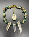 African Turquoise Anklet
