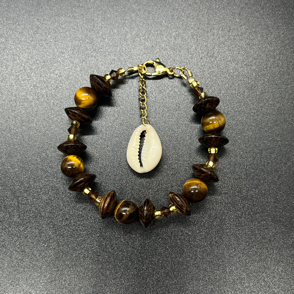 Tiger’s Eye x Cheetah Wood Bracelet