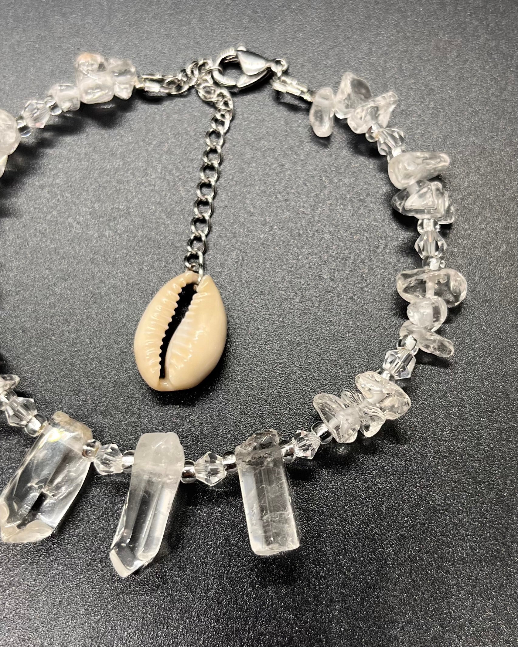 Clear Quartz Anklet