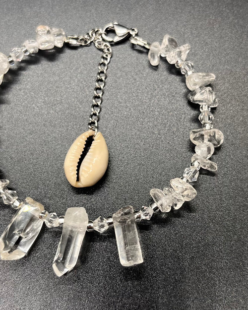 Clear Quartz Anklet