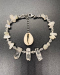 White Moonstone Anklet
