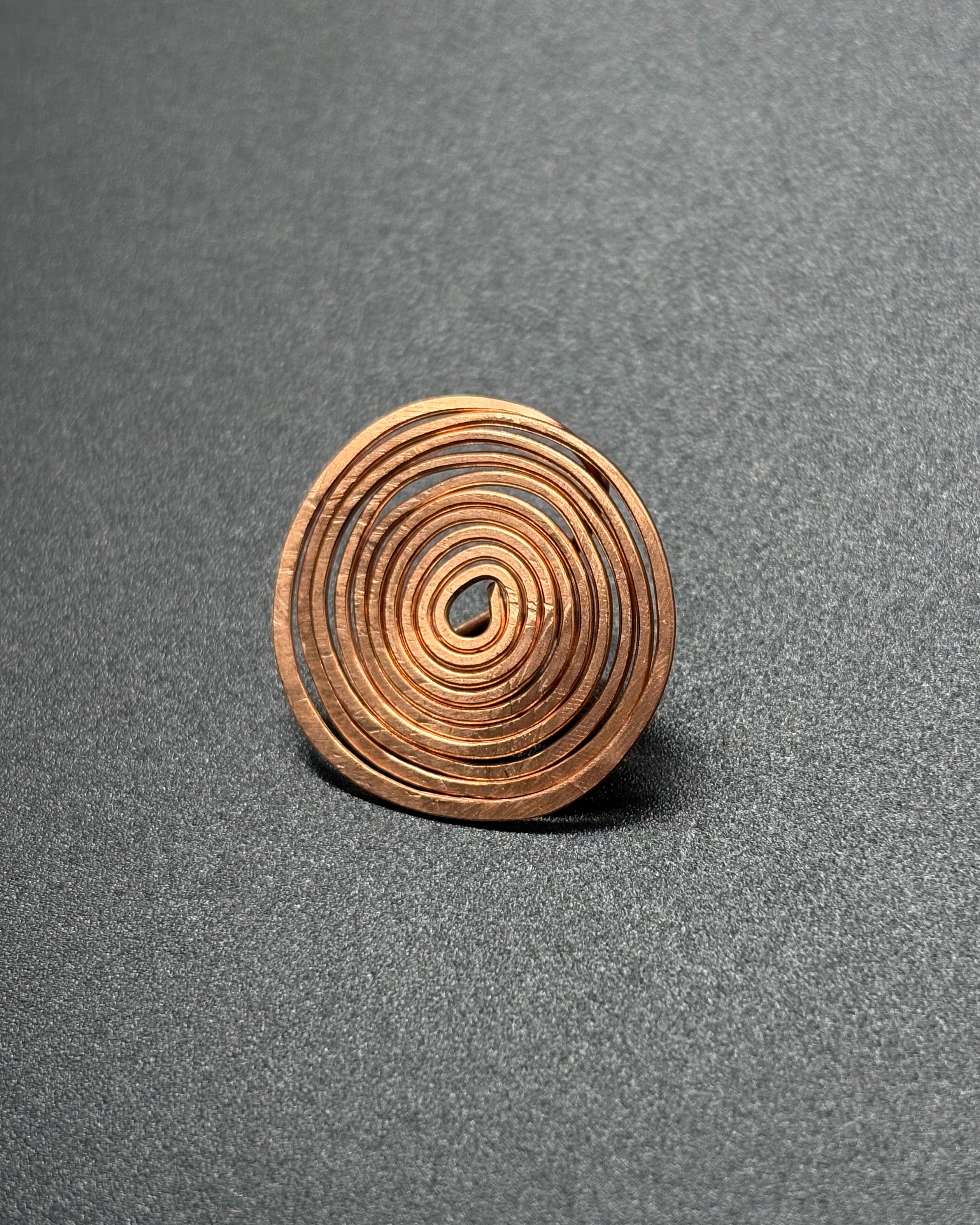 Spiral Copper Belly Ring