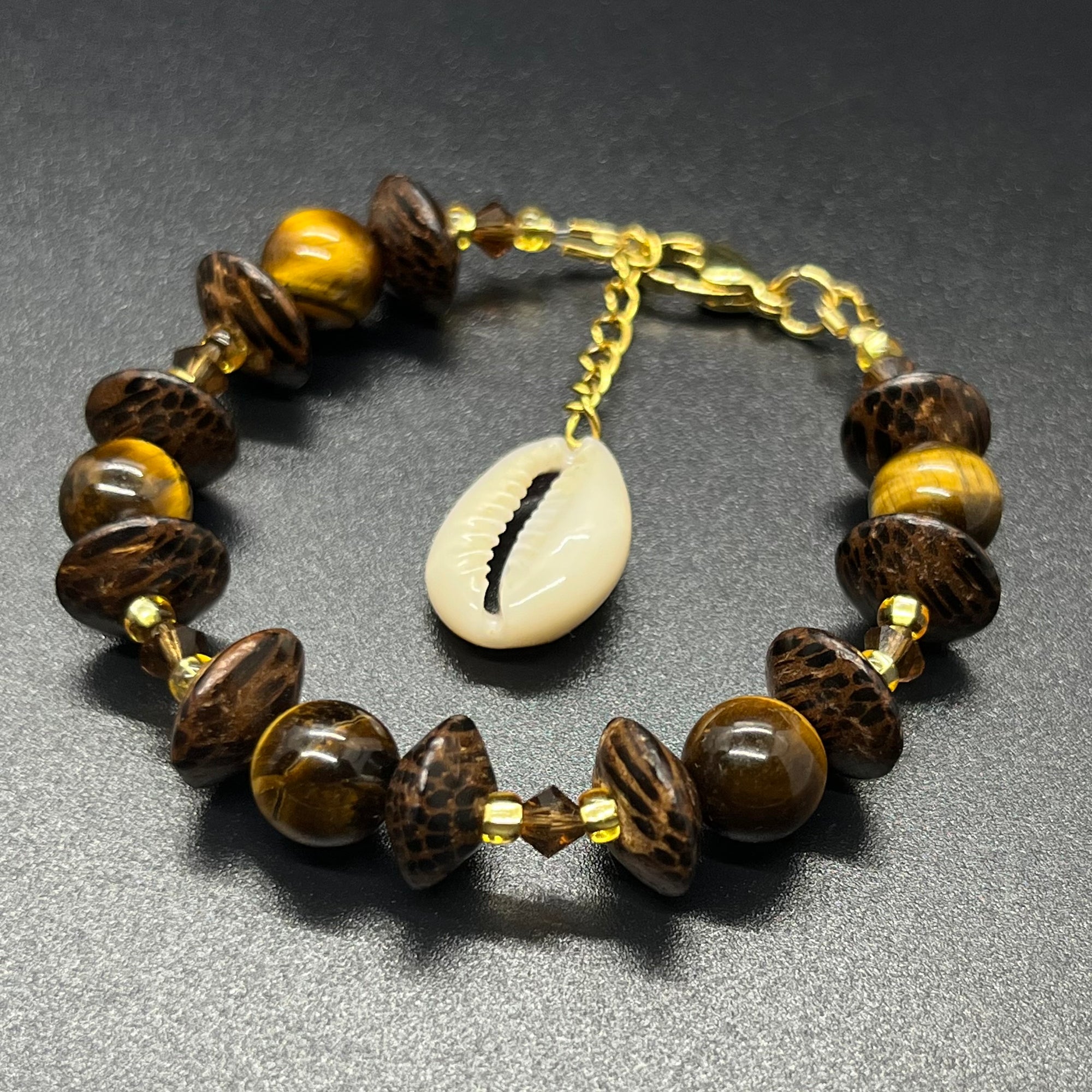 Tiger’s Eye x Cheetah Wood Bracelet