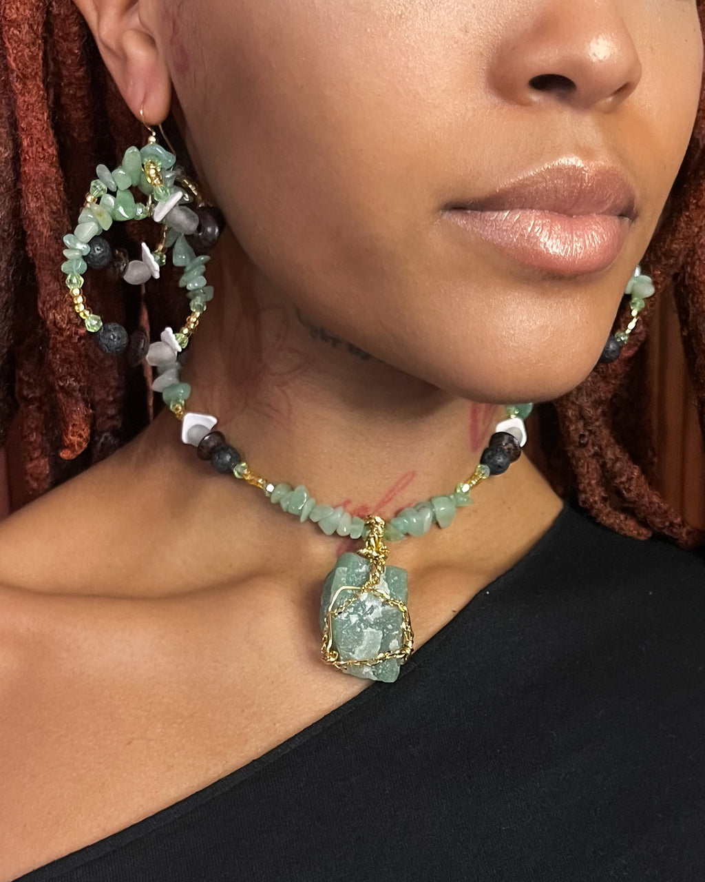 Green Aventurine Earrings