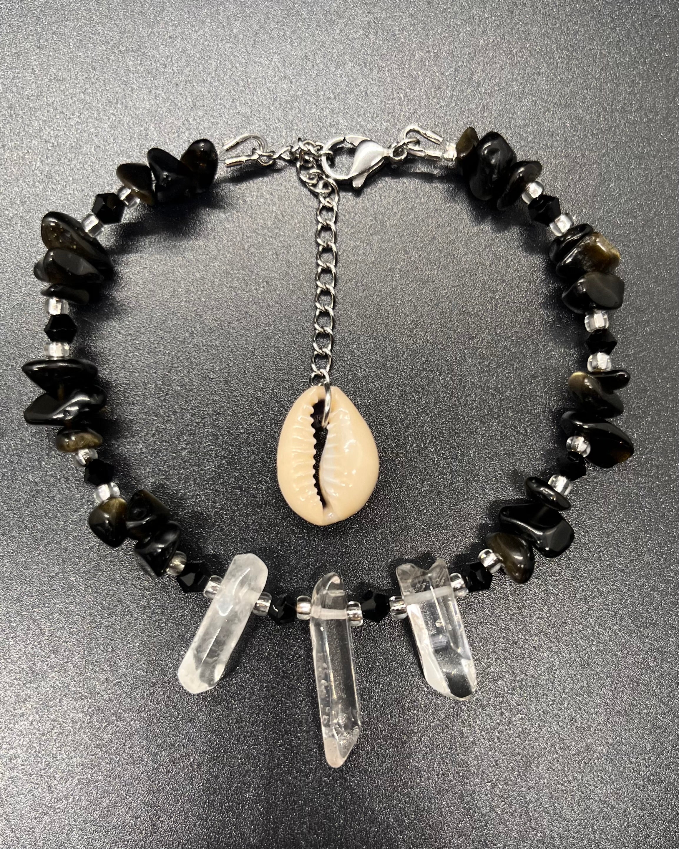 Obsidian Anklet