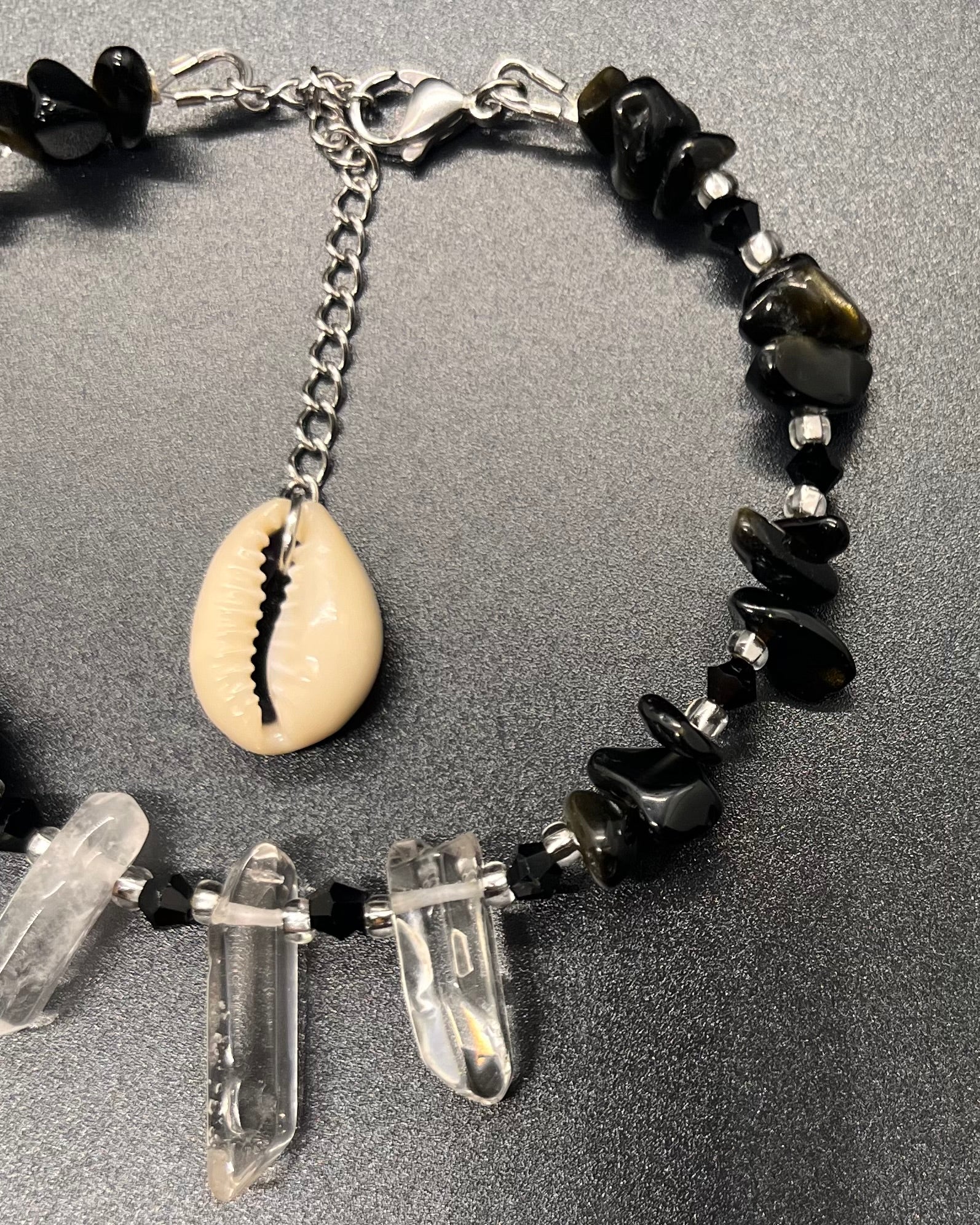 Obsidian Anklet
