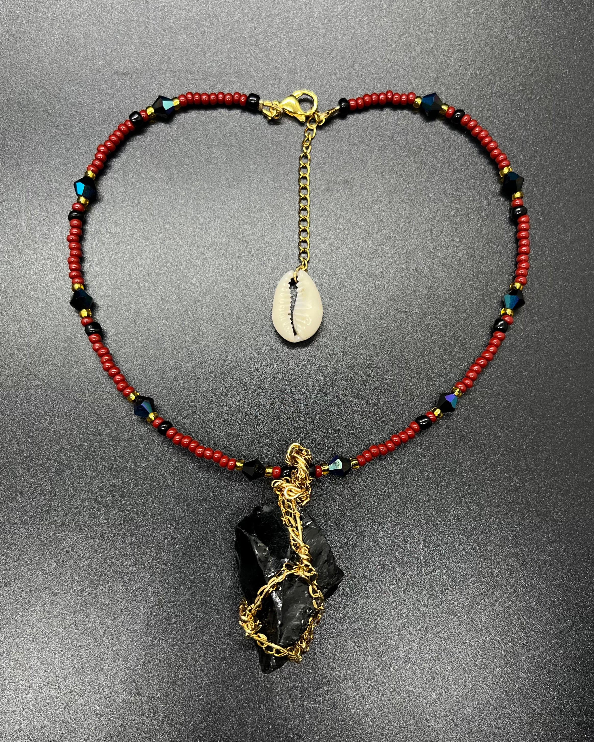 Black Obsidian Necklace — Pickup Only