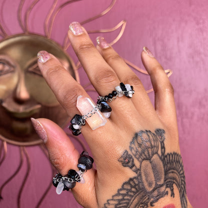 Dark Side Of The Moon 3pc Ring Set